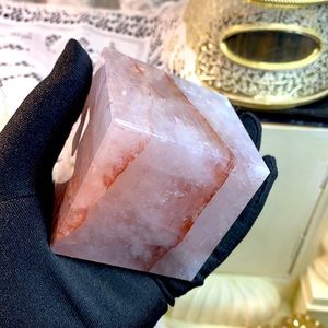 Beautiful Fire Quartz Cube